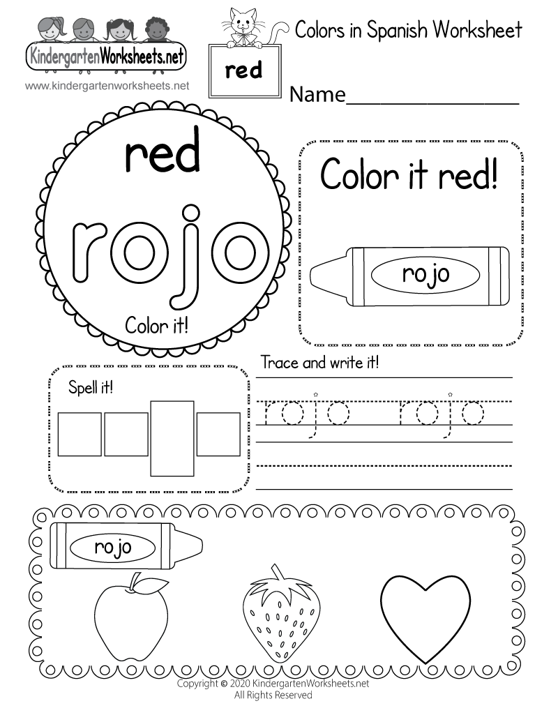 Free Printable Worksheets In Spanish Free Printable Worksheets In Spanish