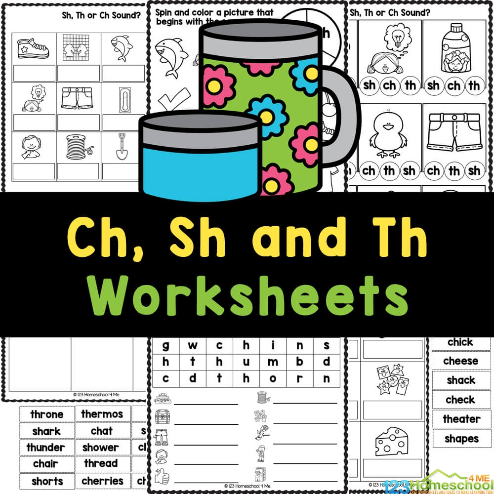 FREE Printable Consonant Digraphs Ch Sh And Th Worksheets FREE Printable Consonant Digraphs Ch Sh And Th Worksheets