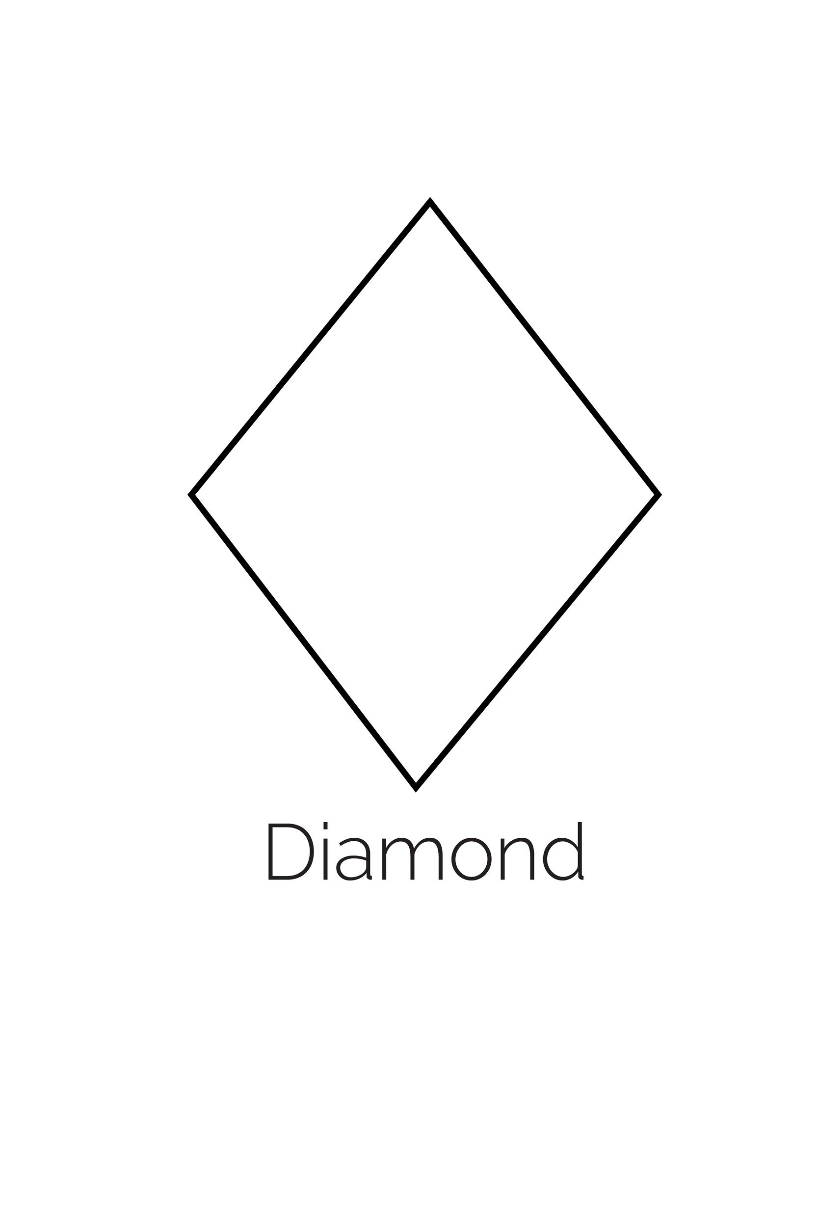 Free Printable Diamond Shape