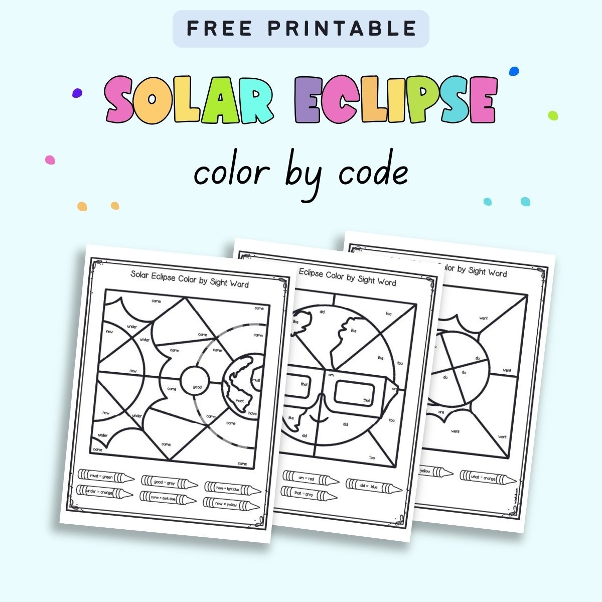 Free Solar Eclipse Worksheets Printable Free Solar Eclipse Worksheets Printable
