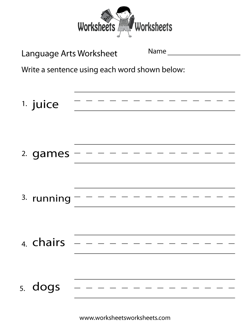Free Printable Ela Worksheets For Kindergarten