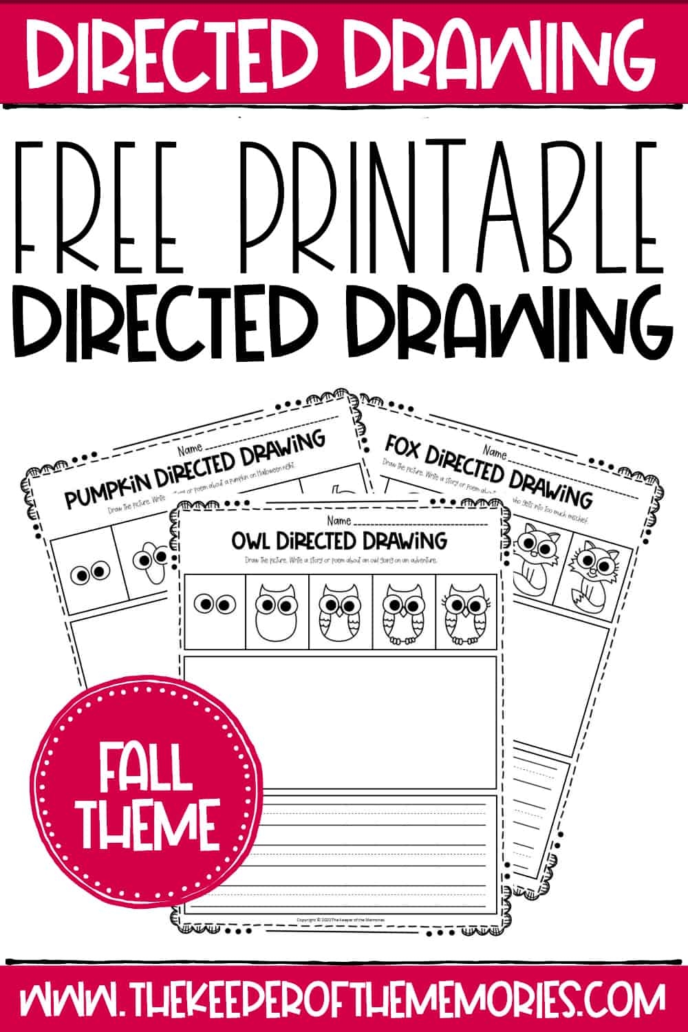 Free Printable Fall Directed Drawing Free Printable Fall Directed Drawing