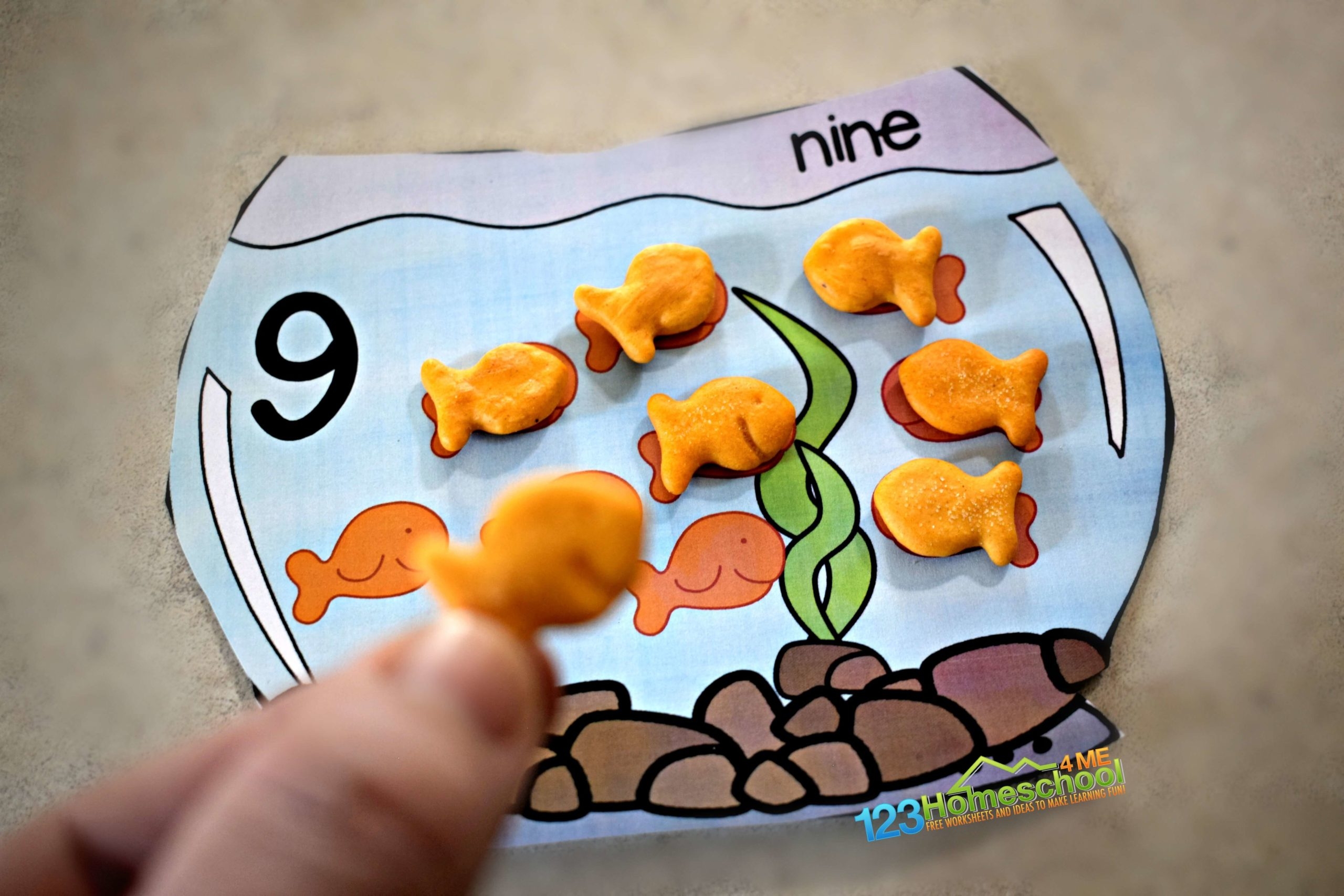 FREE Printable Goldfish Counting Activity For Preschoolers FREE Printable Goldfish Counting Activity For Preschoolers