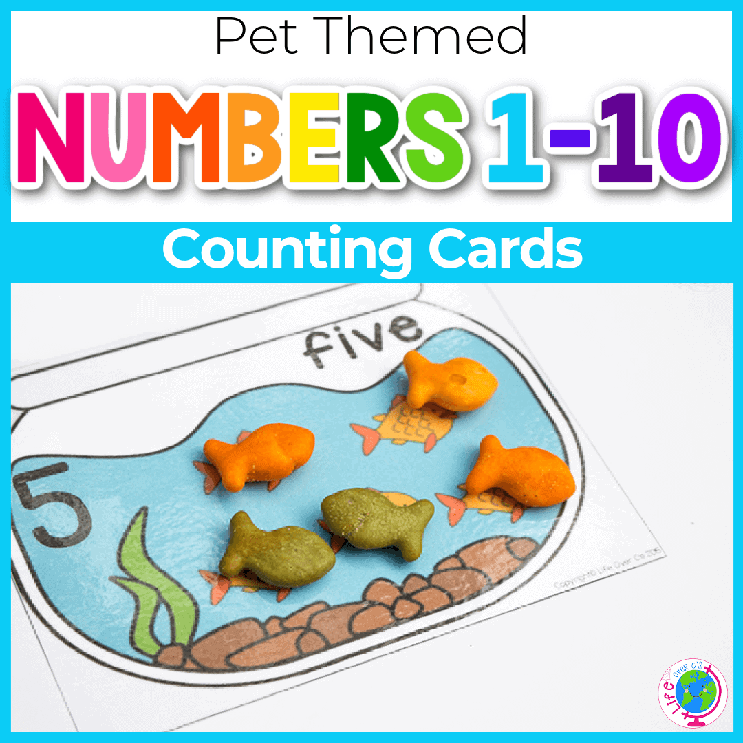 Free Printable Goldfish Counting Cards For 1 10 Free Printable Goldfish Counting Cards For 1 10