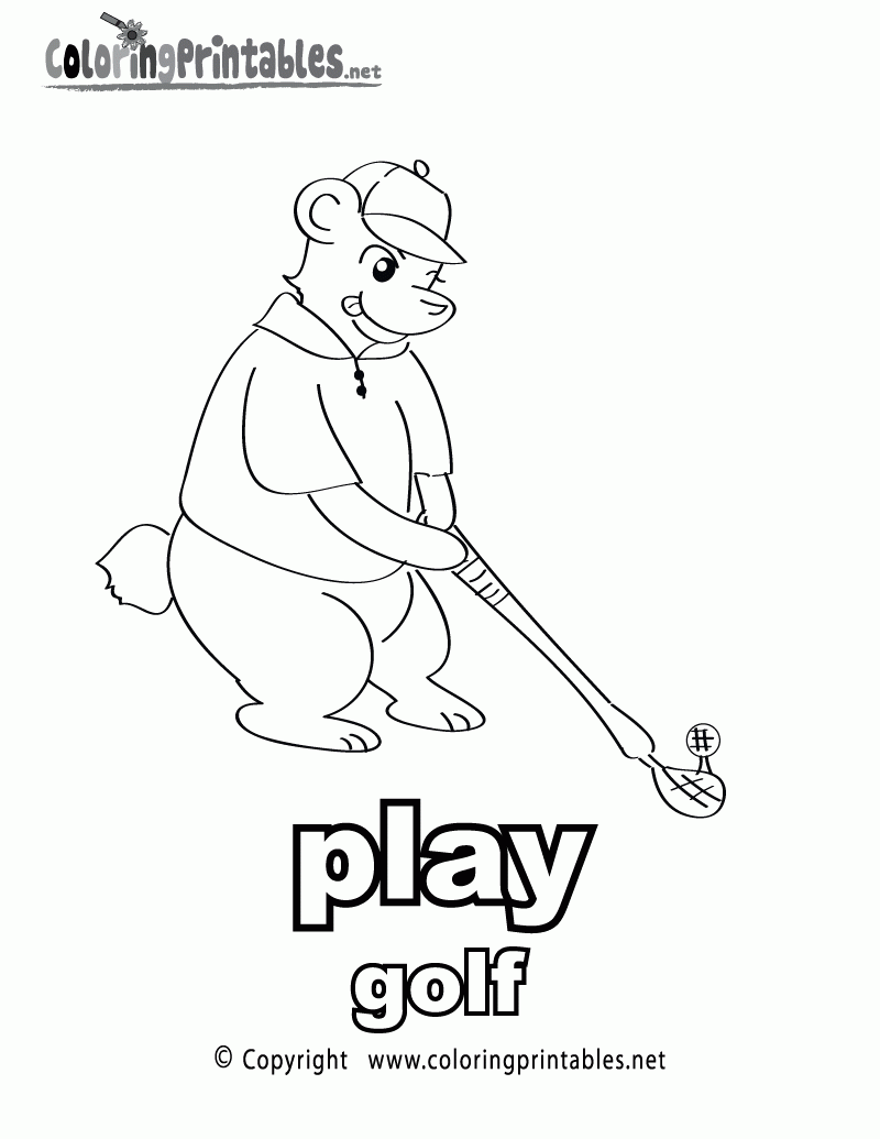 Free Printable Golf Coloring Page Worksheets Library Free Printable Golf Coloring Page Worksheets Library