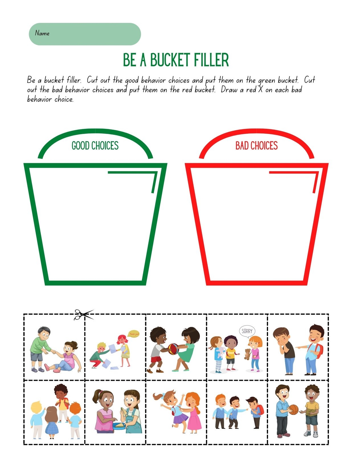 Free Printable Good Choices Bad Choices Pdf Worksheets 2025
