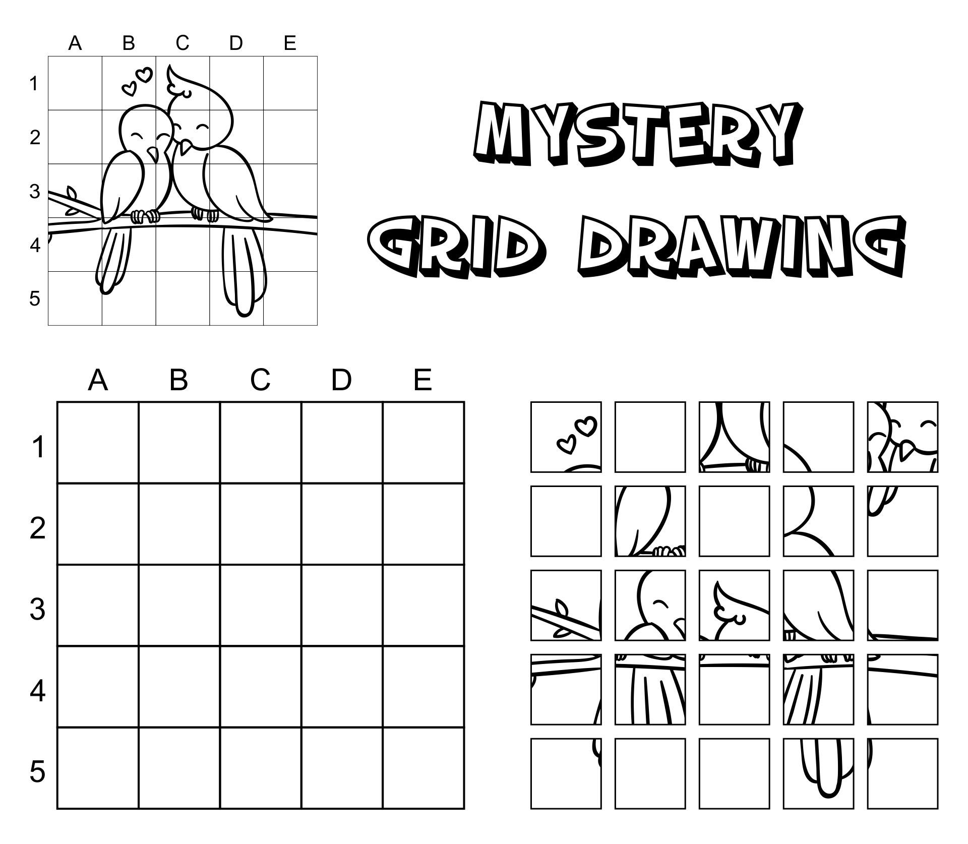 Free Printable Grid Drawing Worksheets For All Ages Worksheets Library