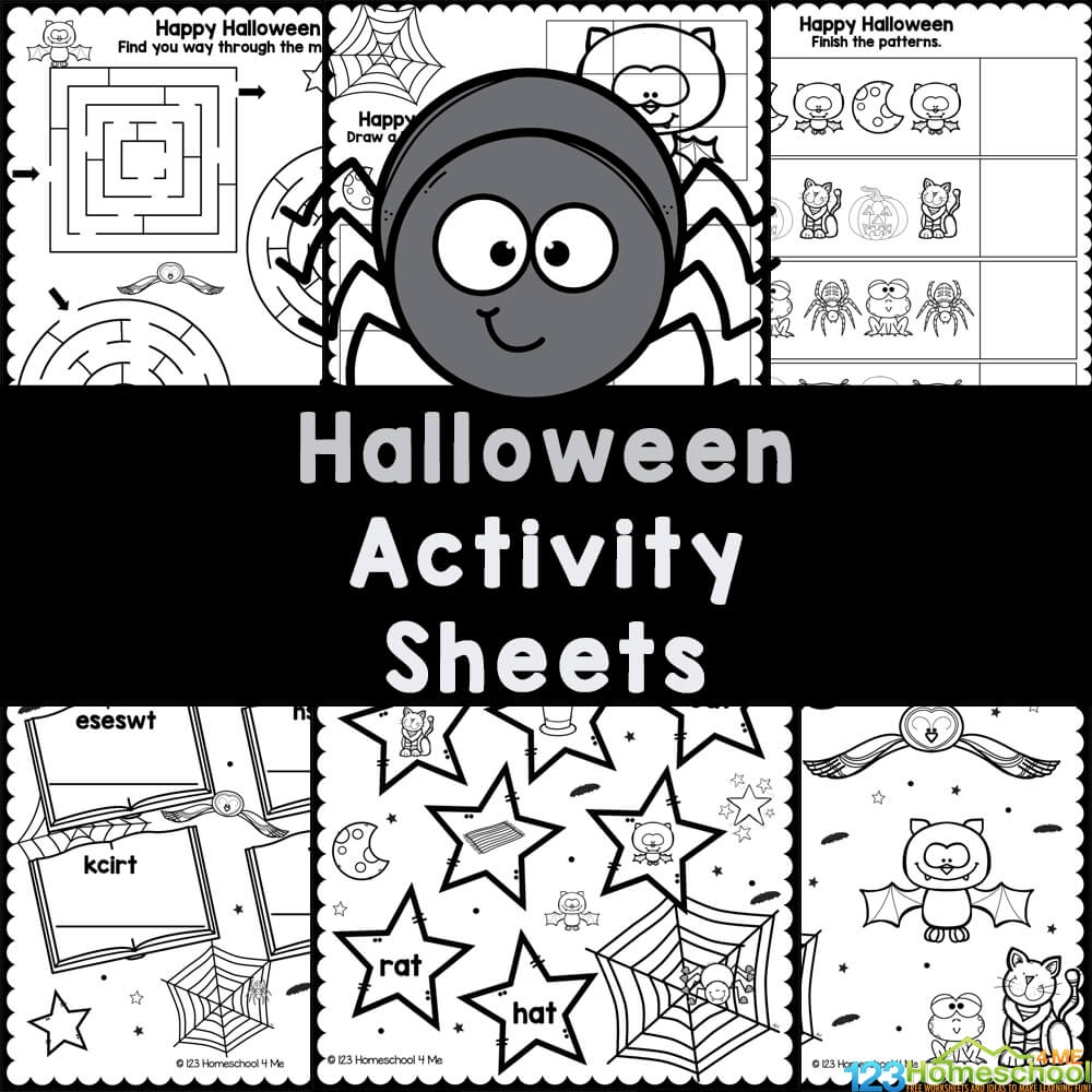 Free Kindergarten Halloween Worksheets Printable Free Kindergarten Halloween Worksheets Printable