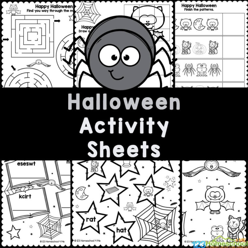 FREE Printable Halloween Activity Worksheets For Kids FREE Printable Halloween Activity Worksheets For Kids