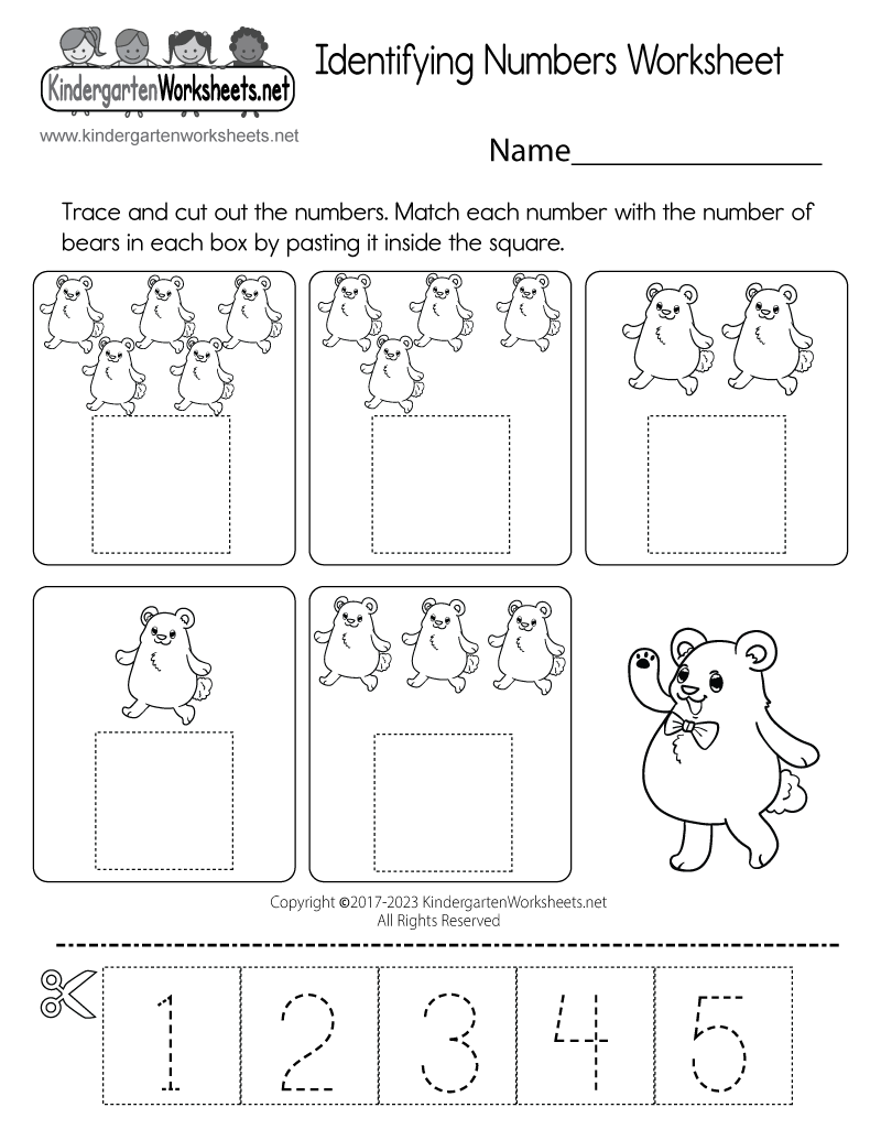 Free Printable Identifying Numbers Worksheet