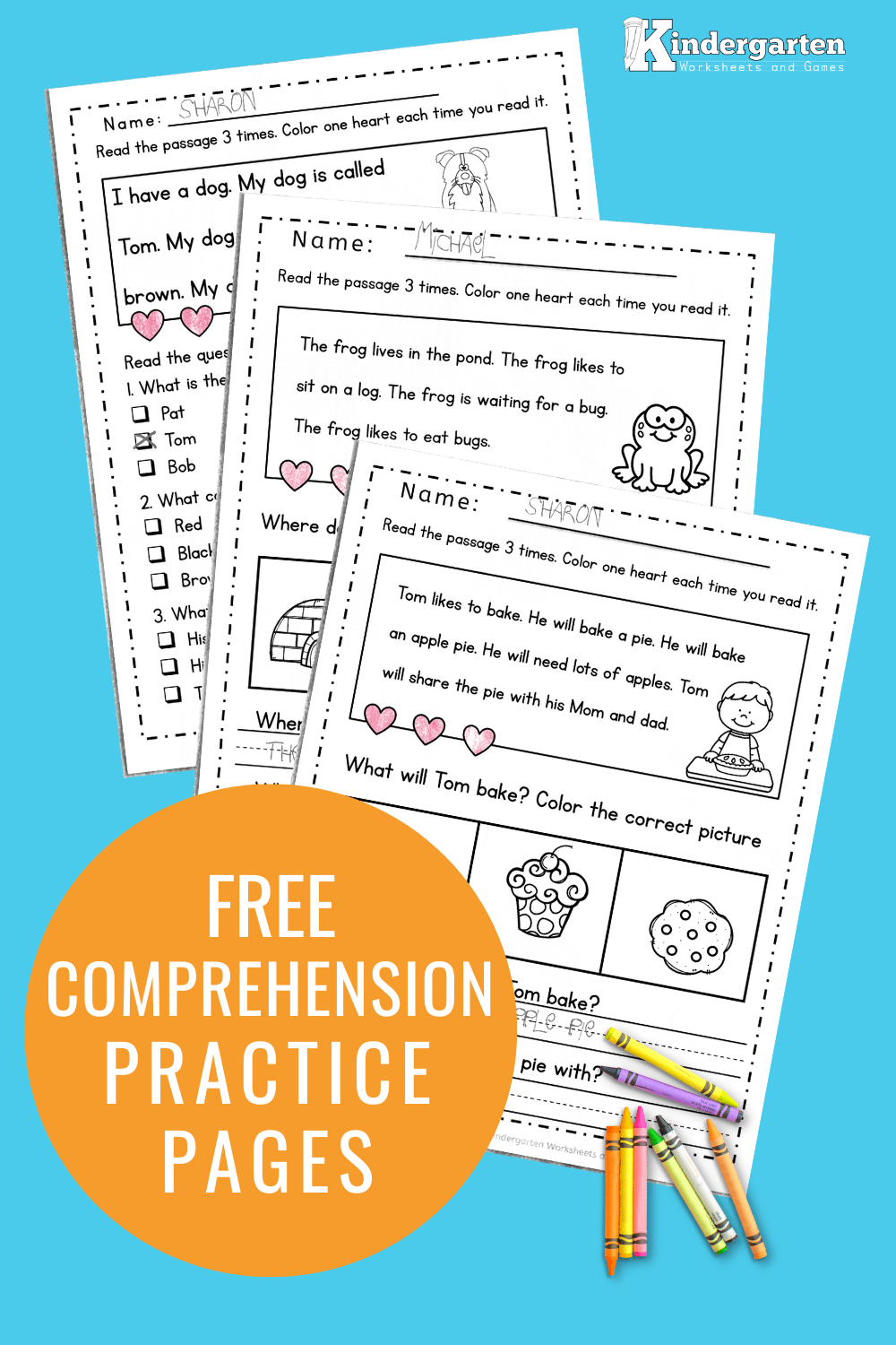 Free Printable Kindergarten Worksheets Reading