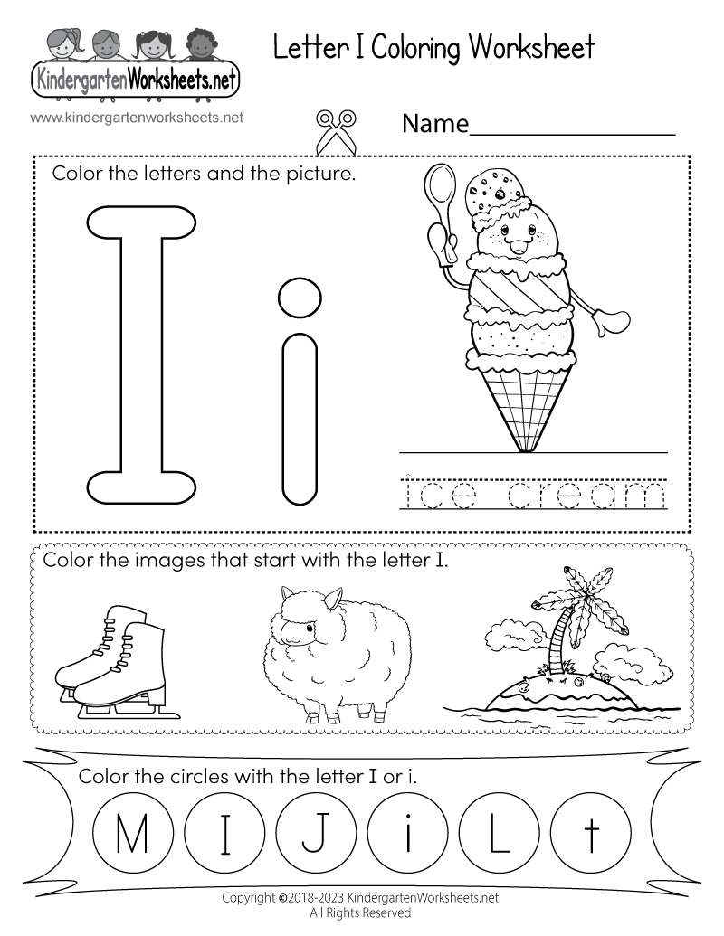 Free Printable Letter I Worksheets Perfect For Kindergarten 