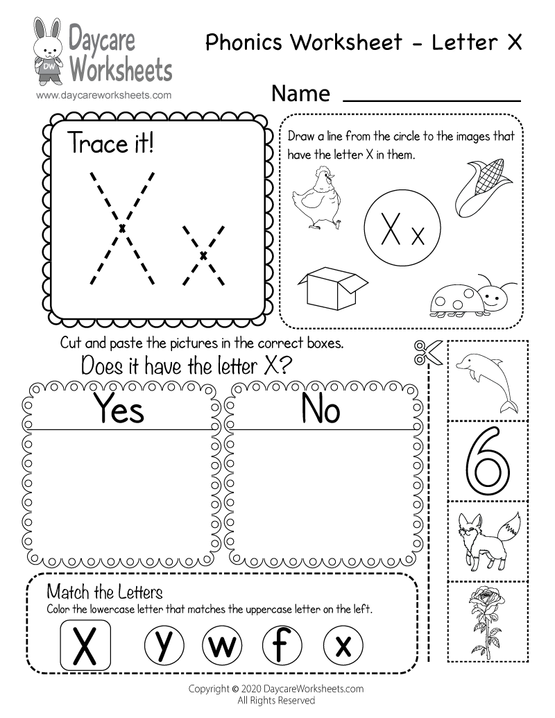 Free Printable Letter X Phonics Worksheet For Preschool Worksheets Library Free Printable Letter X Phonics Worksheet For Preschool Worksheets Library