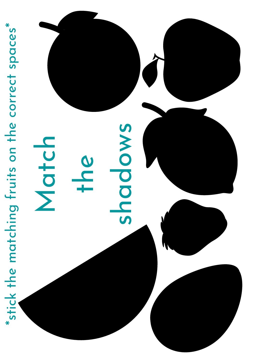 Free Printable Match The Shadows Teacha 