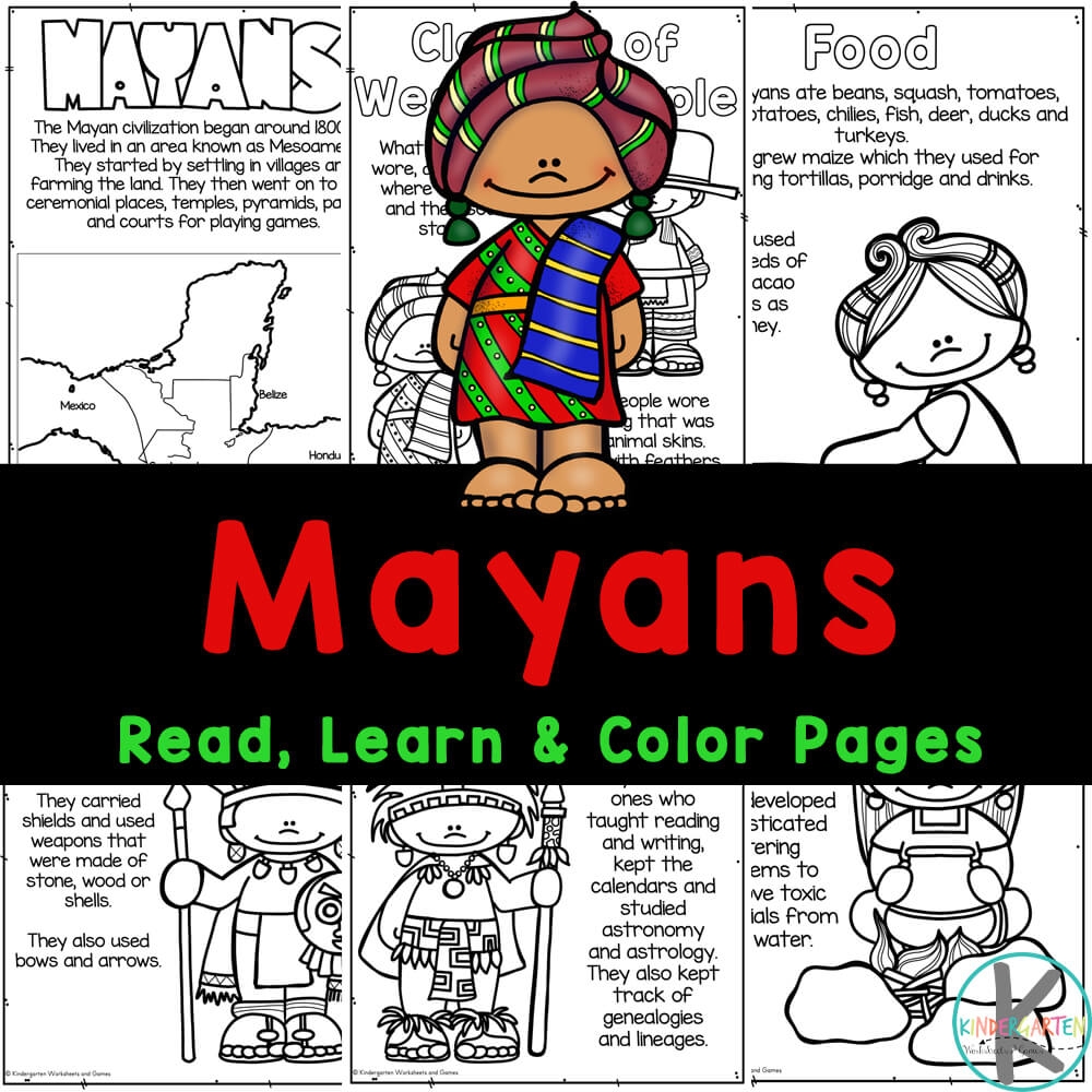 FREE Printable Maya Coloring Pages For Kids To Read Color U0026 Learn