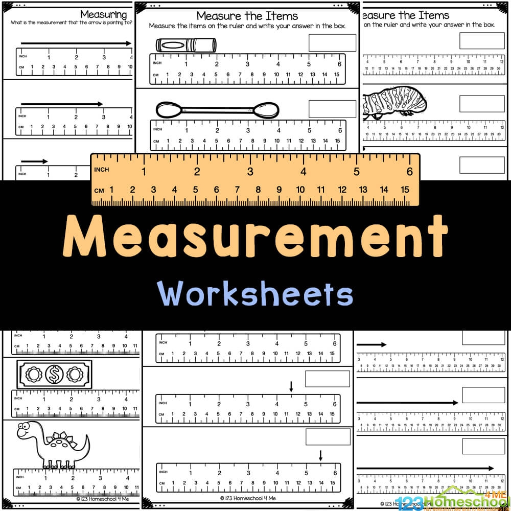 FREE Printable Measurement Kindergarten Worksheets