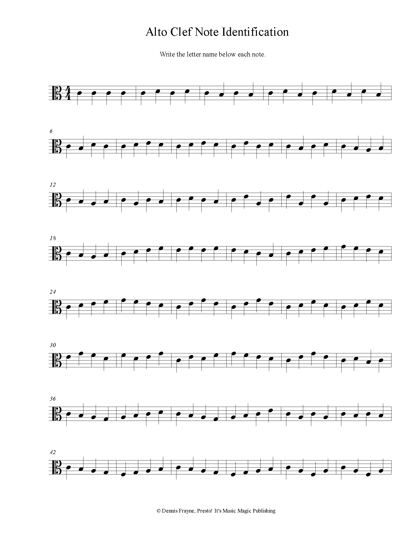 FREE Printable Music Note Naming Worksheets Presto It s Music 