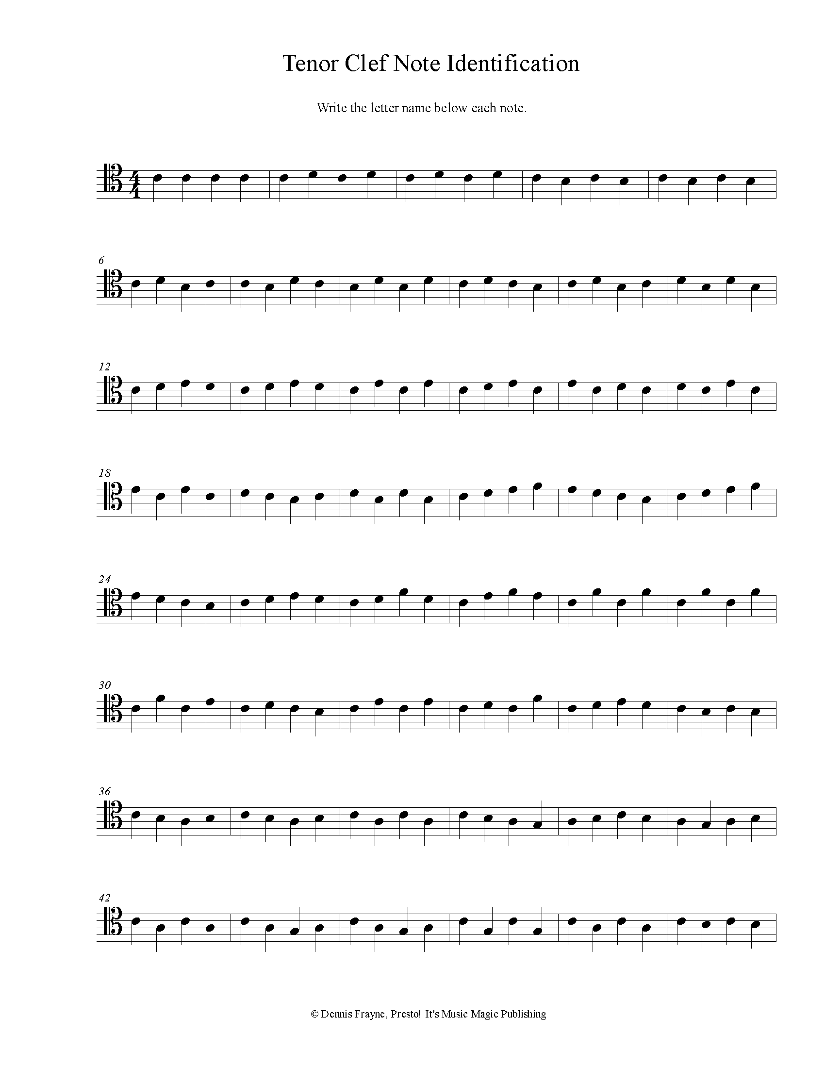 FREE Printable Music Note Naming Worksheets Presto It s Music Magic Publishing