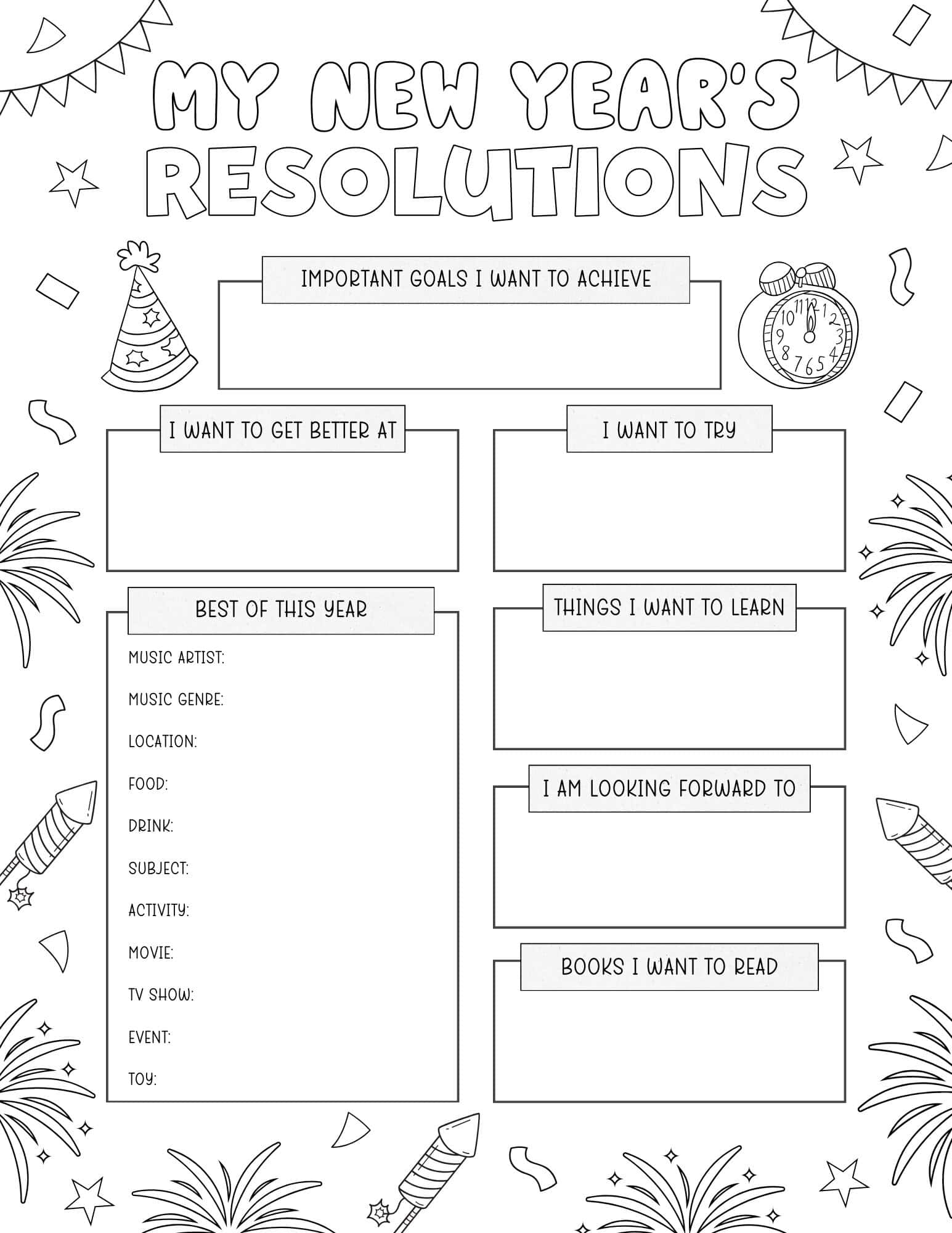 Free Printable New Year s Resolution Worksheet For Kids Create Craft Print Free Printable New Year s Resolution Worksheet For Kids Create Craft Print