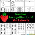 FREE Printable Number Recognition 1 10 Worksheets For Preschool