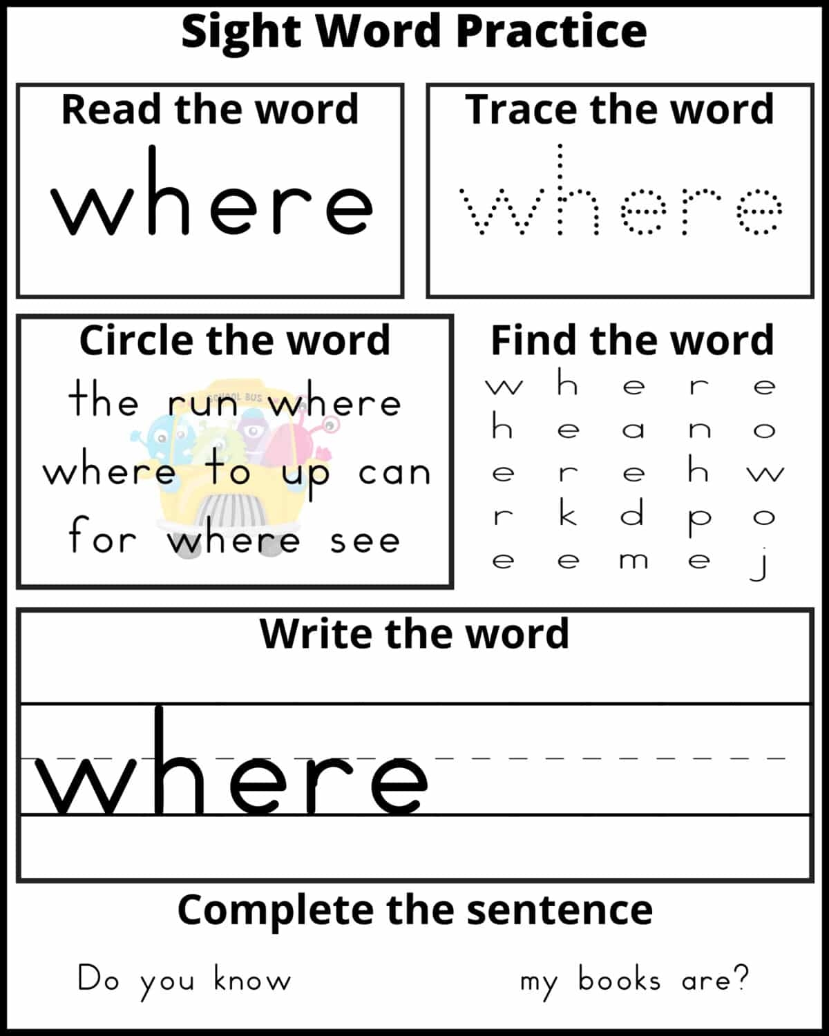 Free Printables Worksheet Pre-K