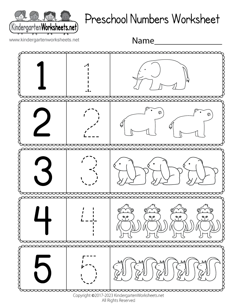 Free Printable Preschool Worksheets Free