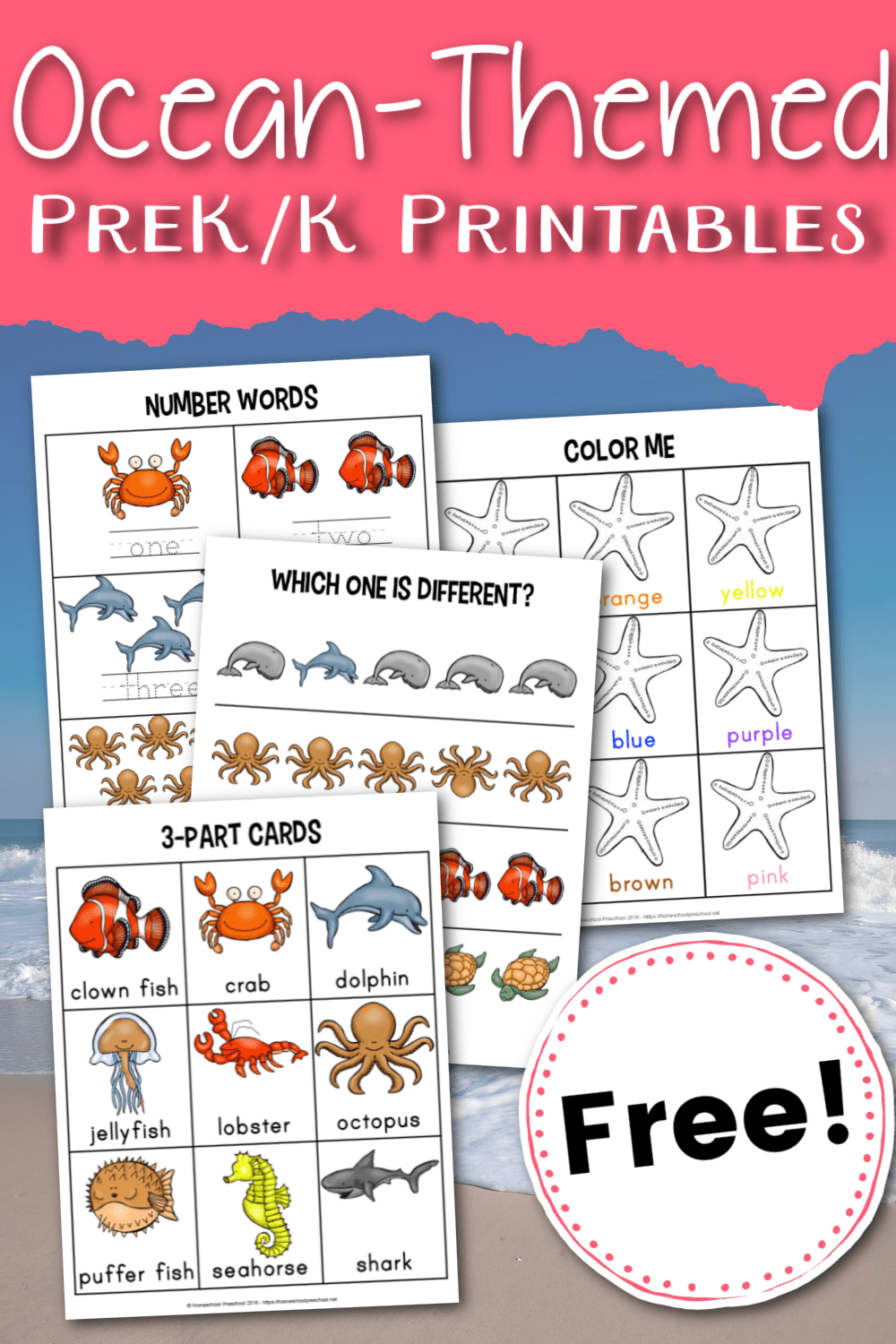 Free Printable Preschool Ocean Worksheets