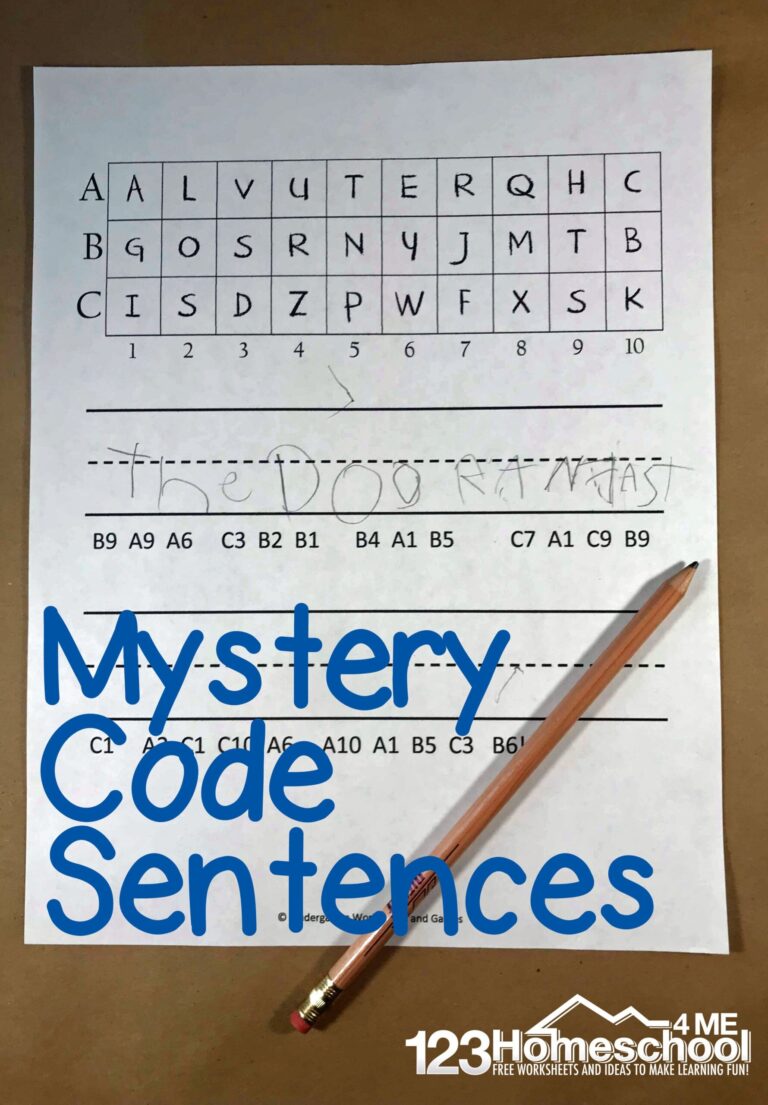  FREE Printable Secret Code For Kids Printable Worksheet