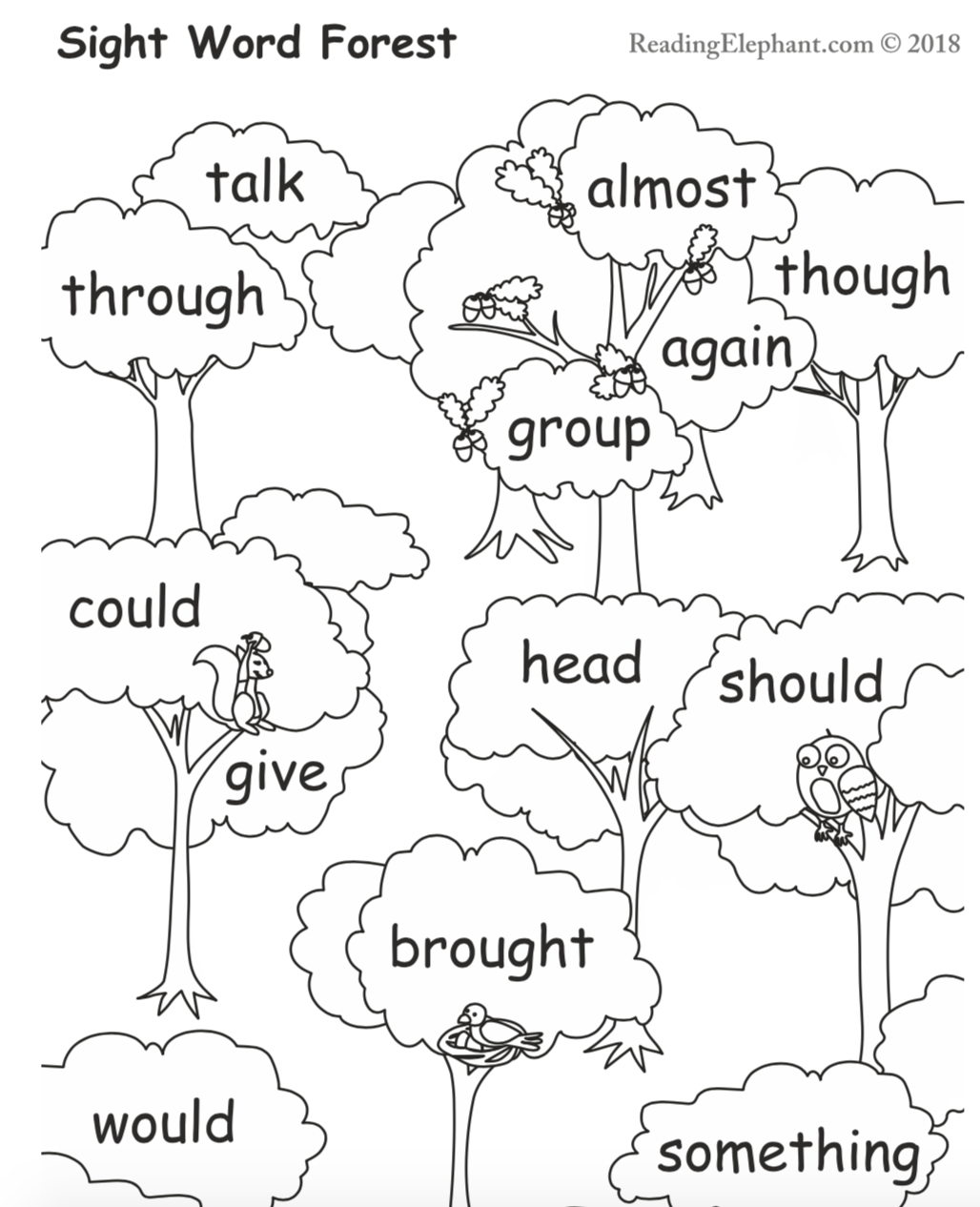 Free Printable Basic Sight Word Worksheets Printable Worksheets
