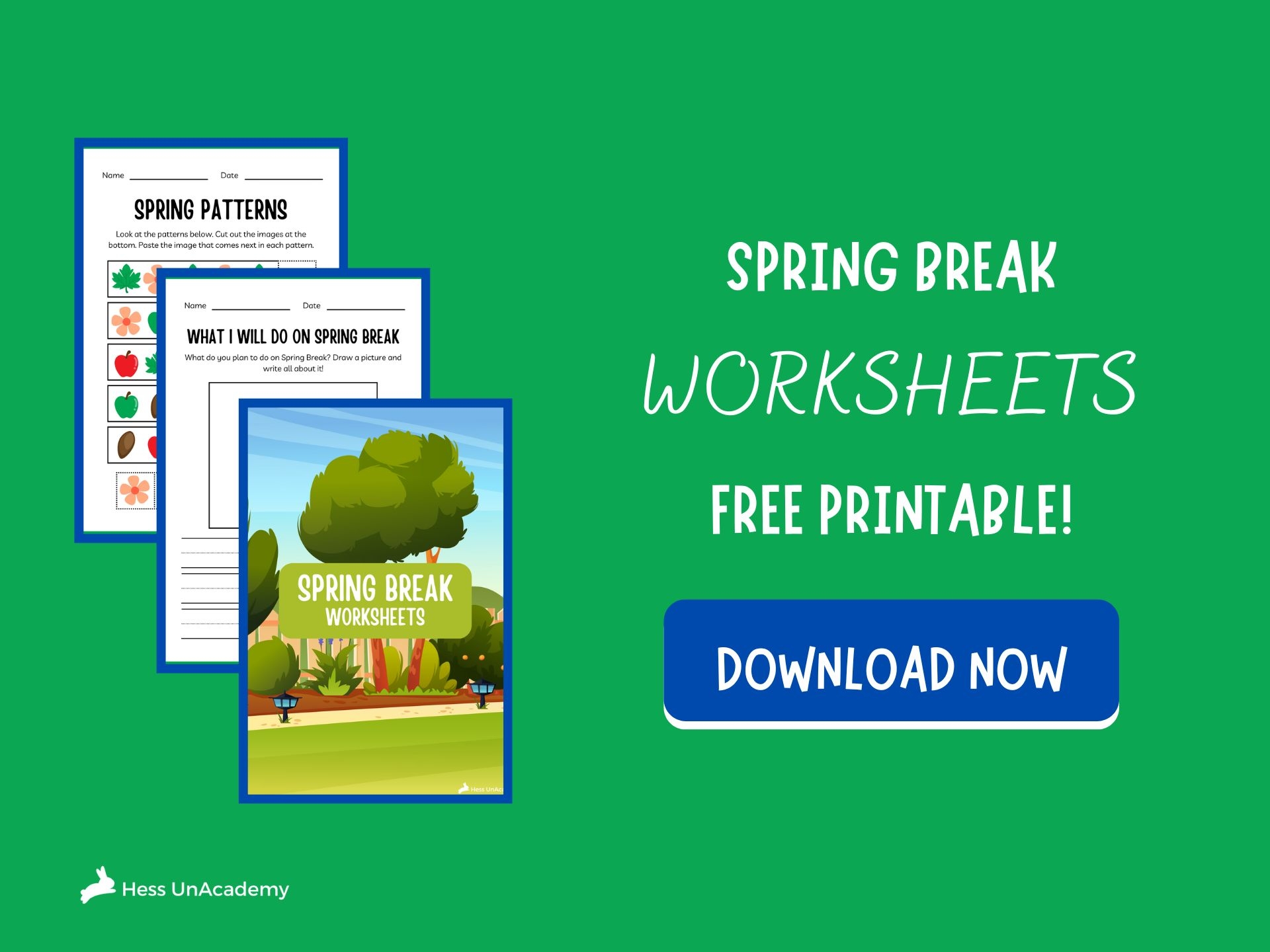 Free Printable Spring Break Worksheets Free Printable Spring Break Worksheets