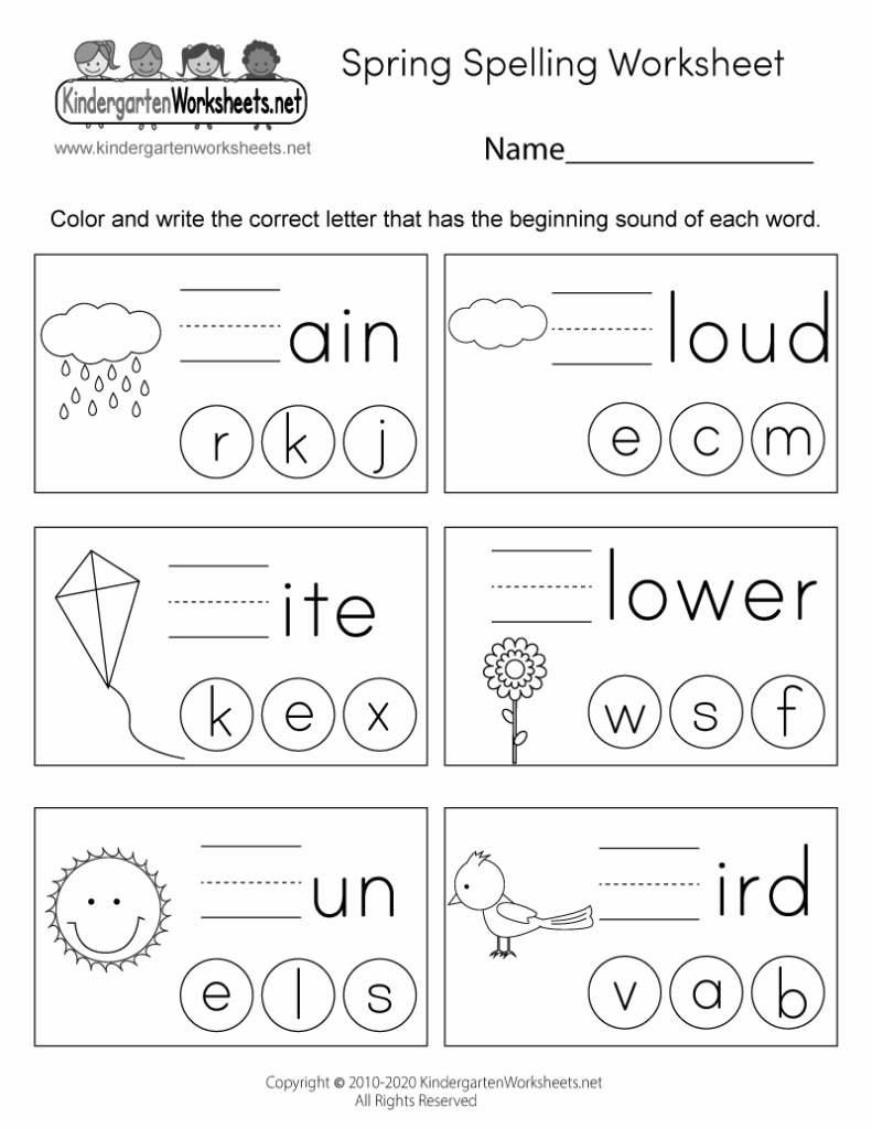 Free Printable Spelling Worksheets - Printable Worksheets