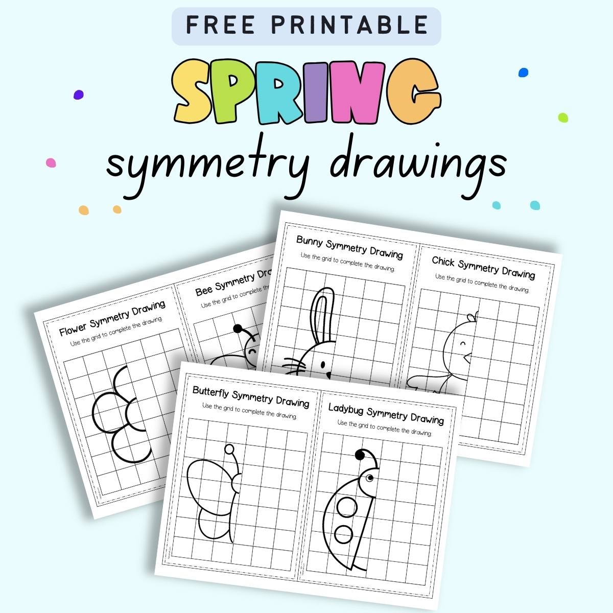 Free Printable Symmetry Worksheets For Kindergarten