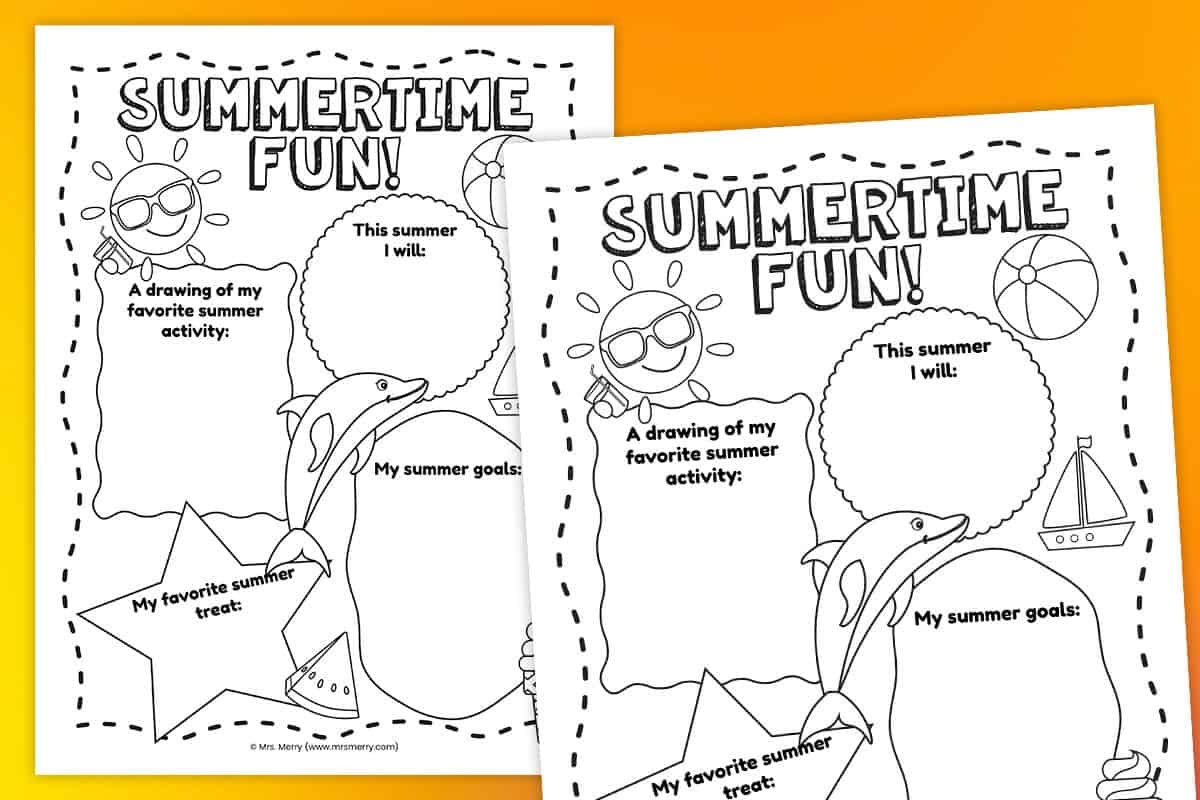 Preschool Worksheets About Summer Free Printable