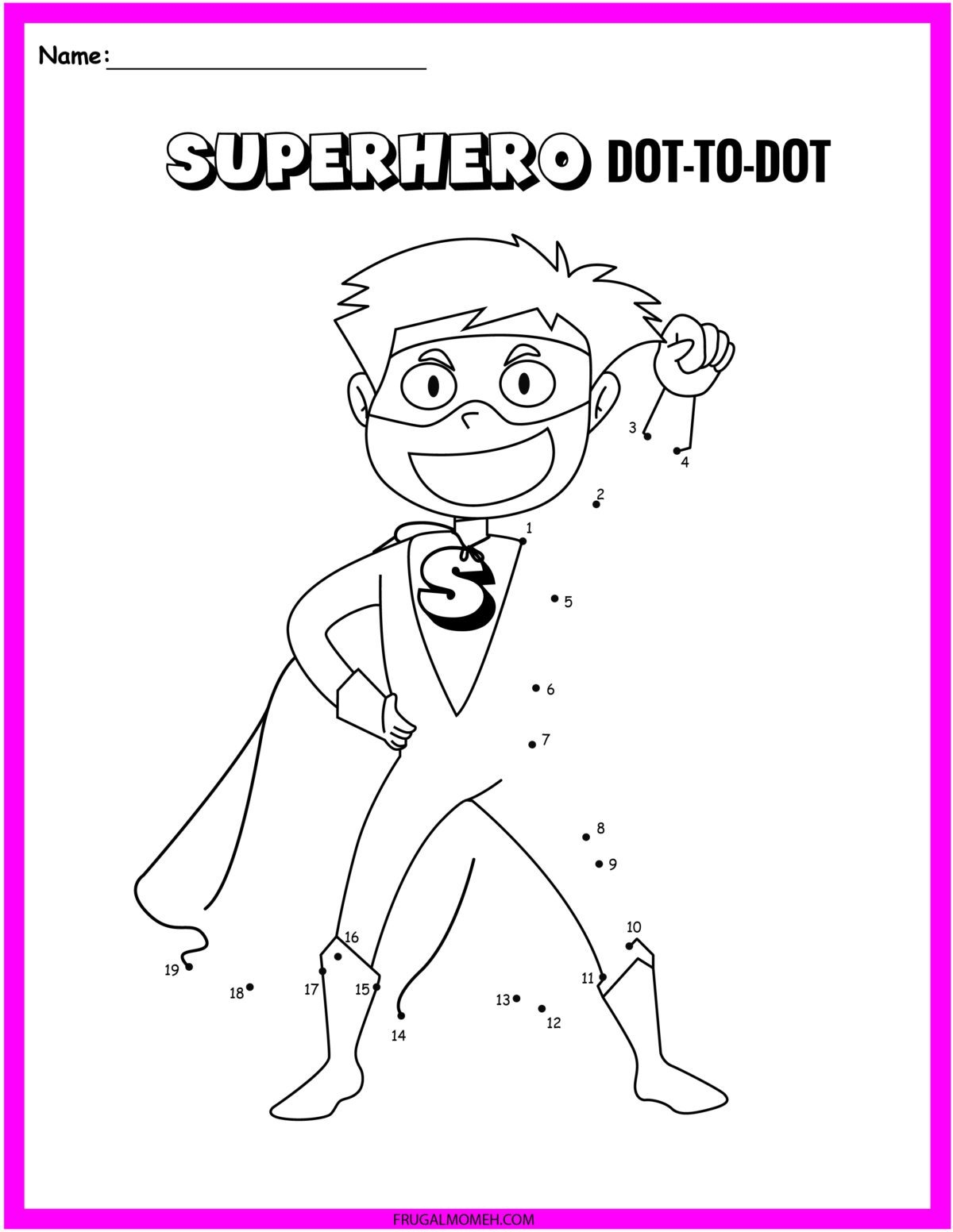 FREE Printable Superhero Worksheets U0026 Activity Sheets Frugal Mom Eh 