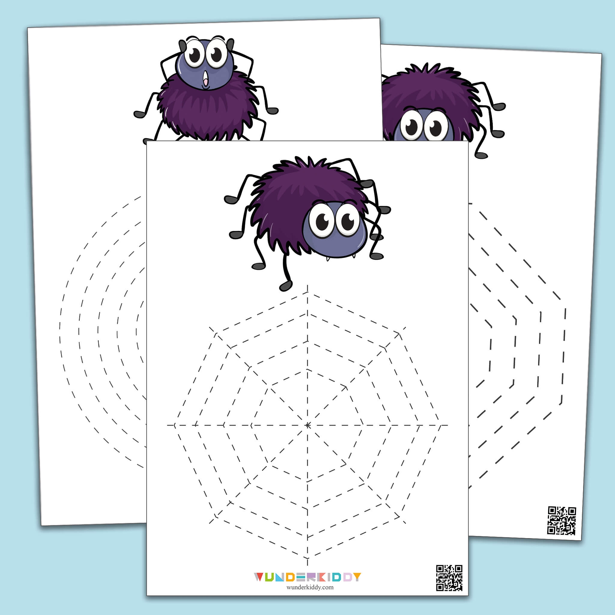 Free Printable Tracing Worksheet For Children Spiders And Cobwebs Free Printable Tracing Worksheet For Children Spiders And Cobwebs