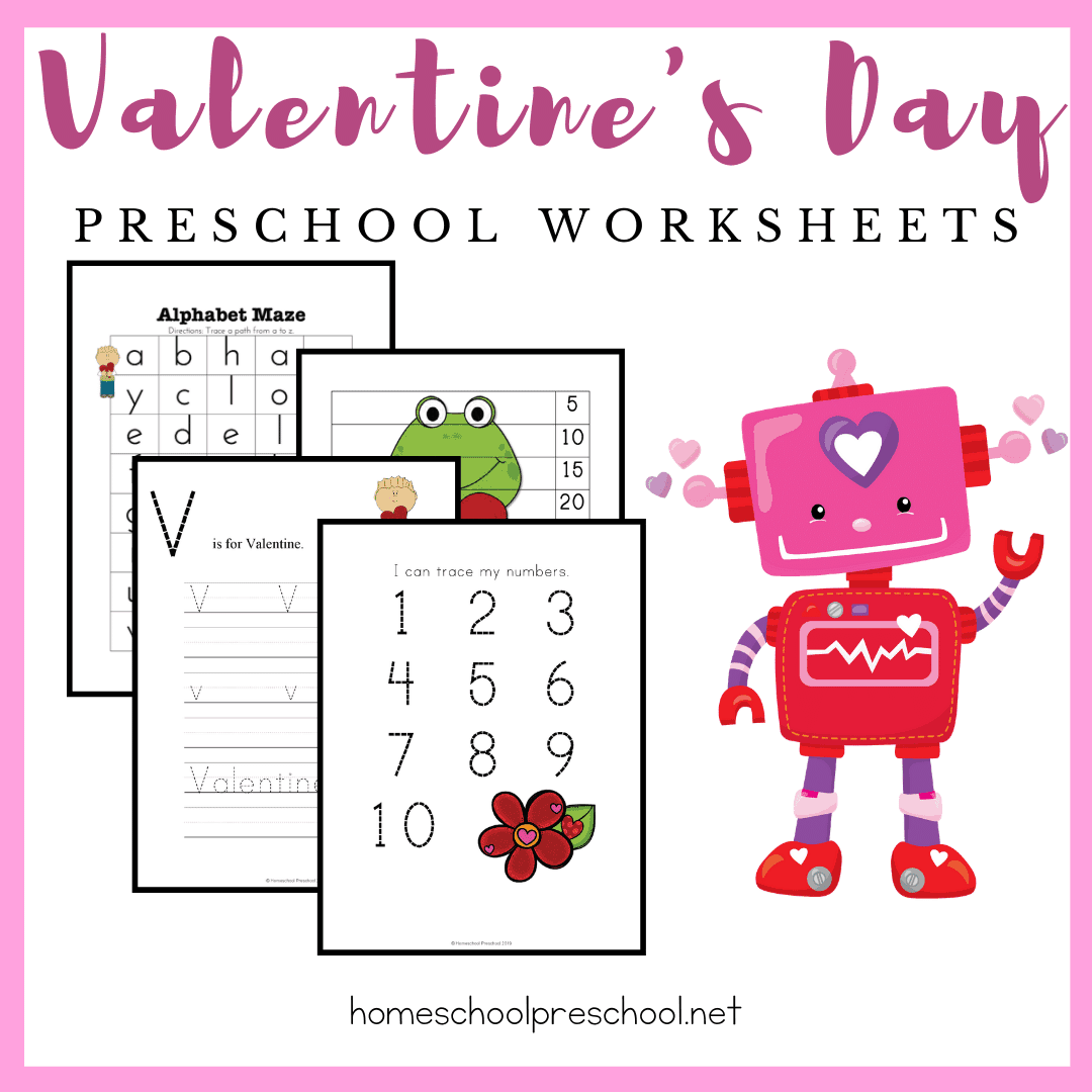 Free Printable Valentines Worksheets For Preschoolers