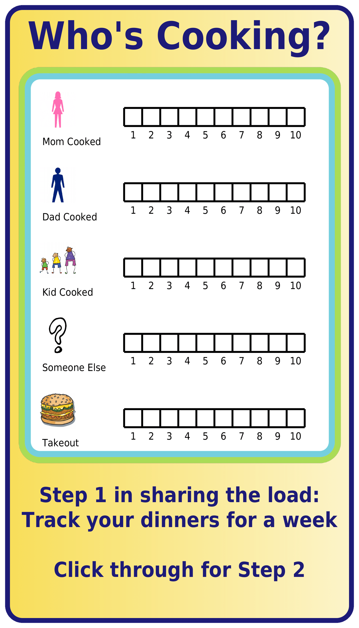 Free Printable Who s Cooking 