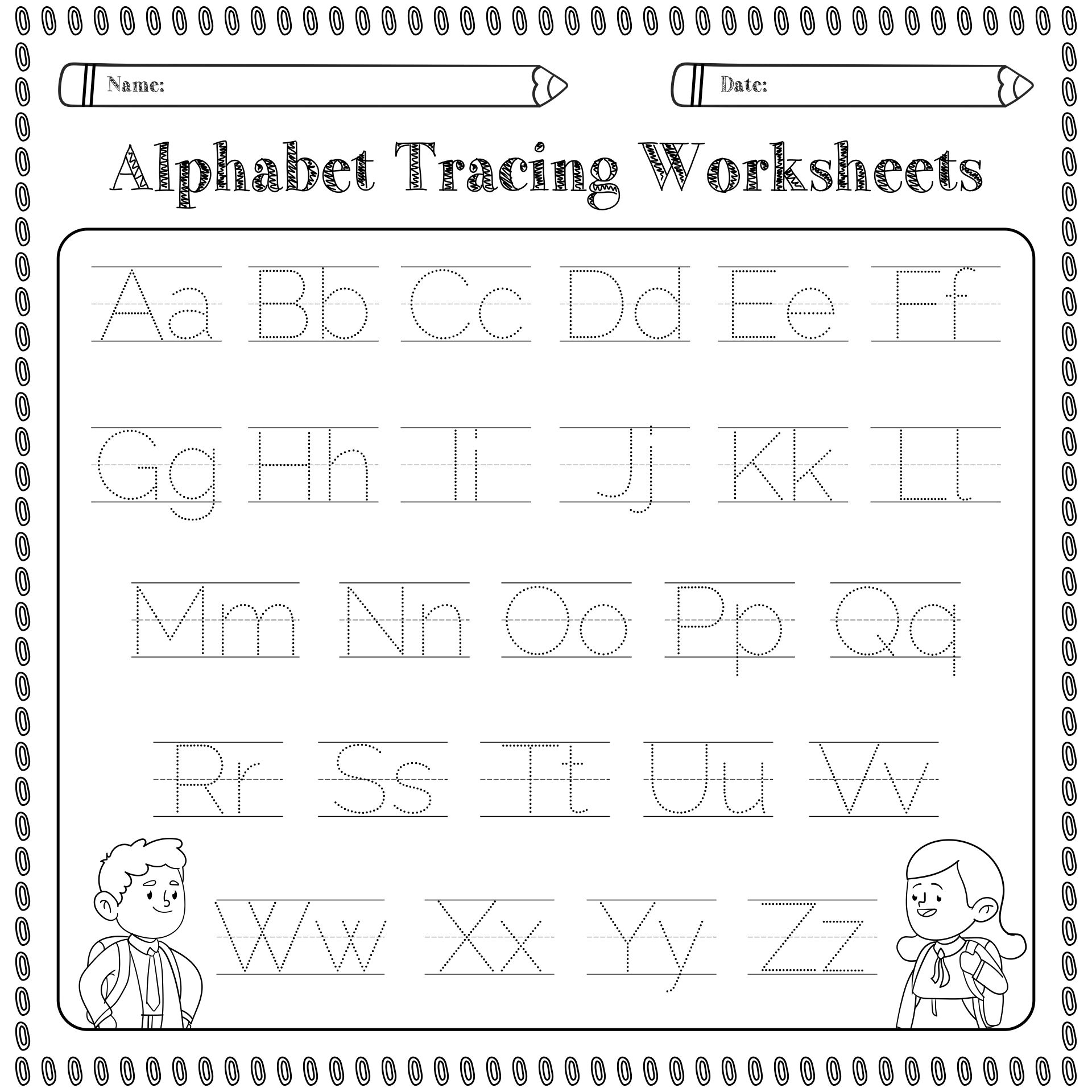 Free Printable Worksheets For Preschoolers Alphabets