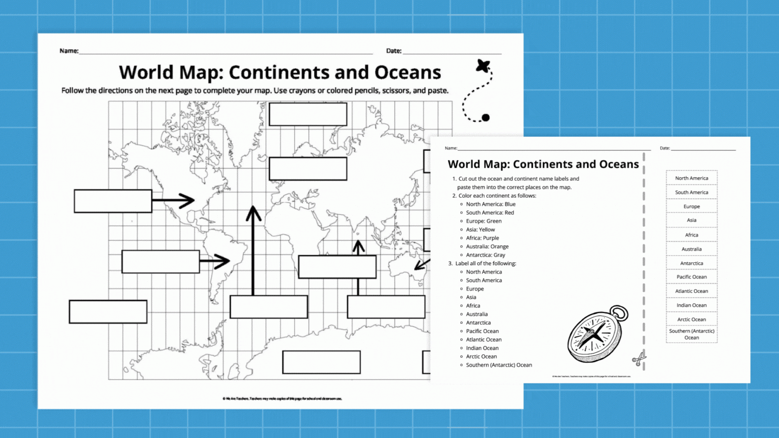 Free Printable World Map Bundle