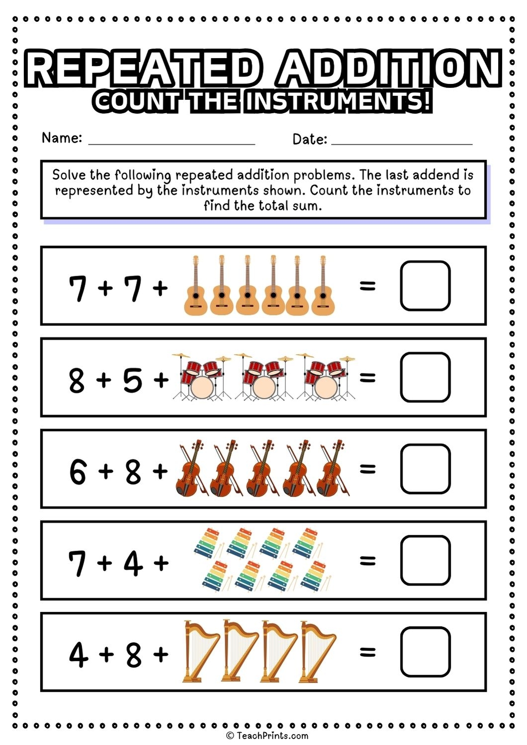 Free Printable Count And Add Worksheets
