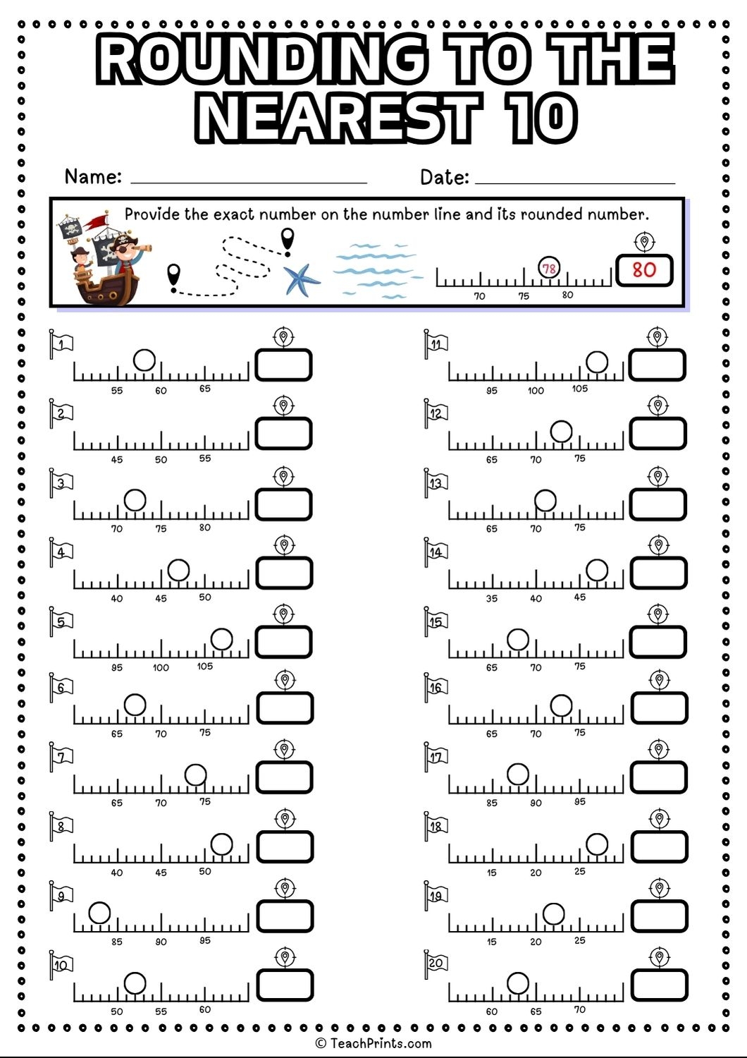 Free Rounding To The Nearest 10 Worksheets Teach Prints Free Rounding To The Nearest 10 Worksheets Teach Prints