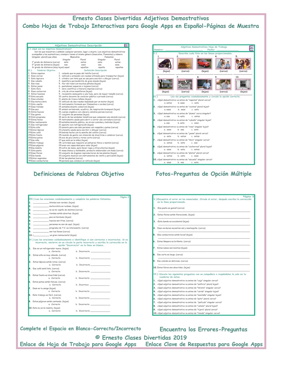 Free Spanish Demonstrative Adjectives Worksheet Download Free Spanish Demonstrative Adjectives Worksheet Png Images Free Worksheets On Clipart Library
