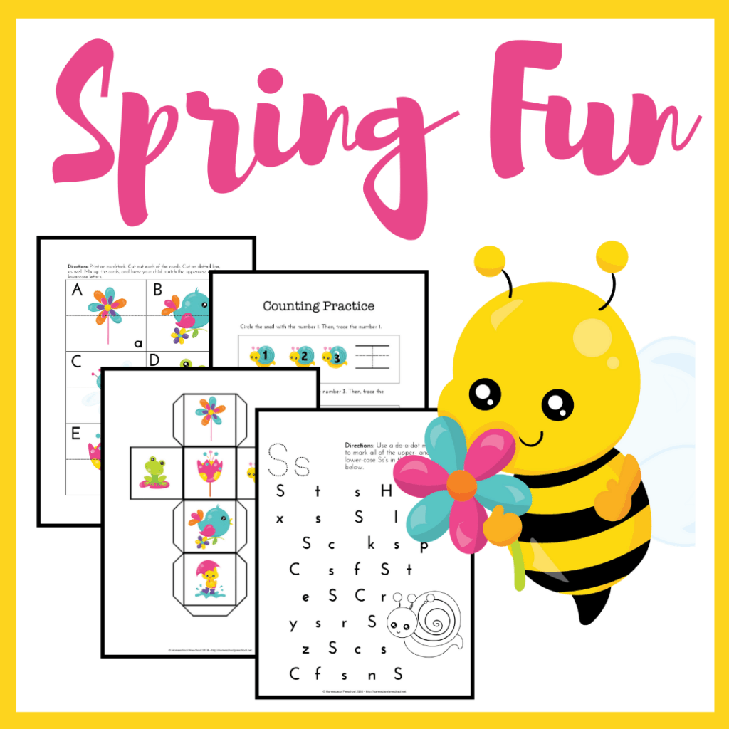 Free Spring Printables For Preschool And Kindergarten