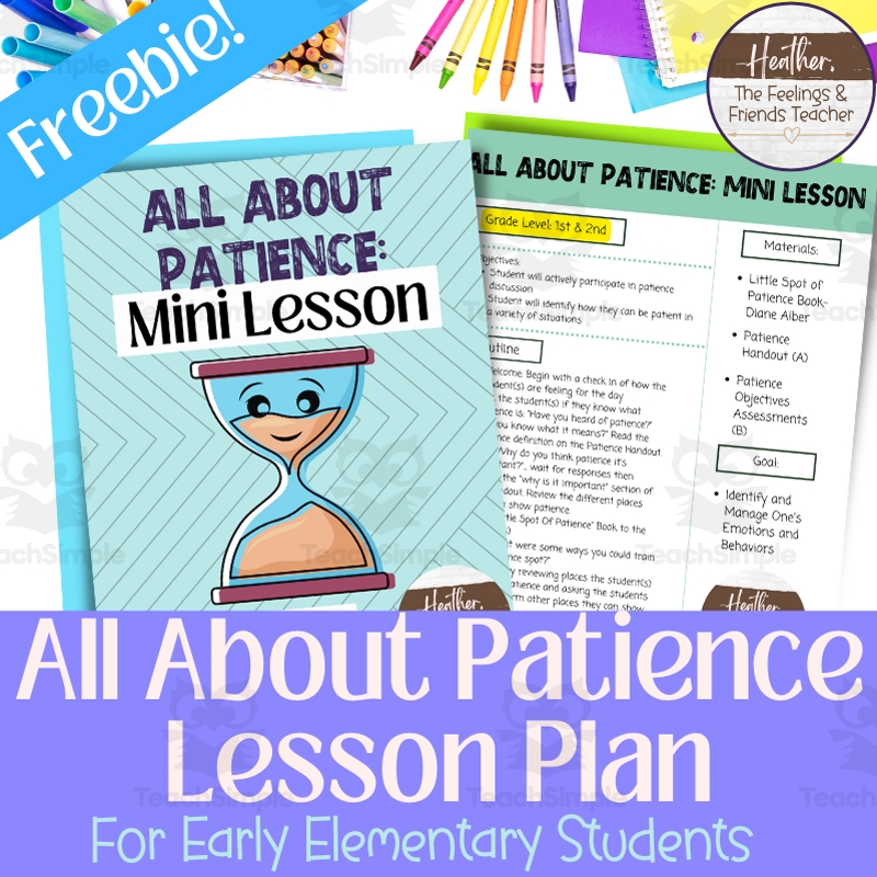 Teach Patience Free Printable Worksheet Teach Patience Free Printable Worksheet