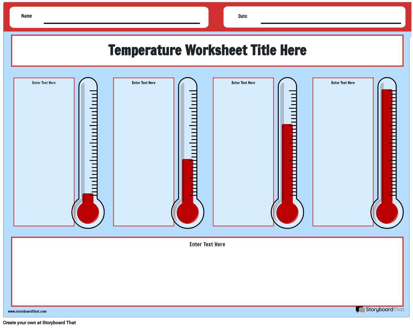 Free Temperature Worksheets Thermometers And Conversions