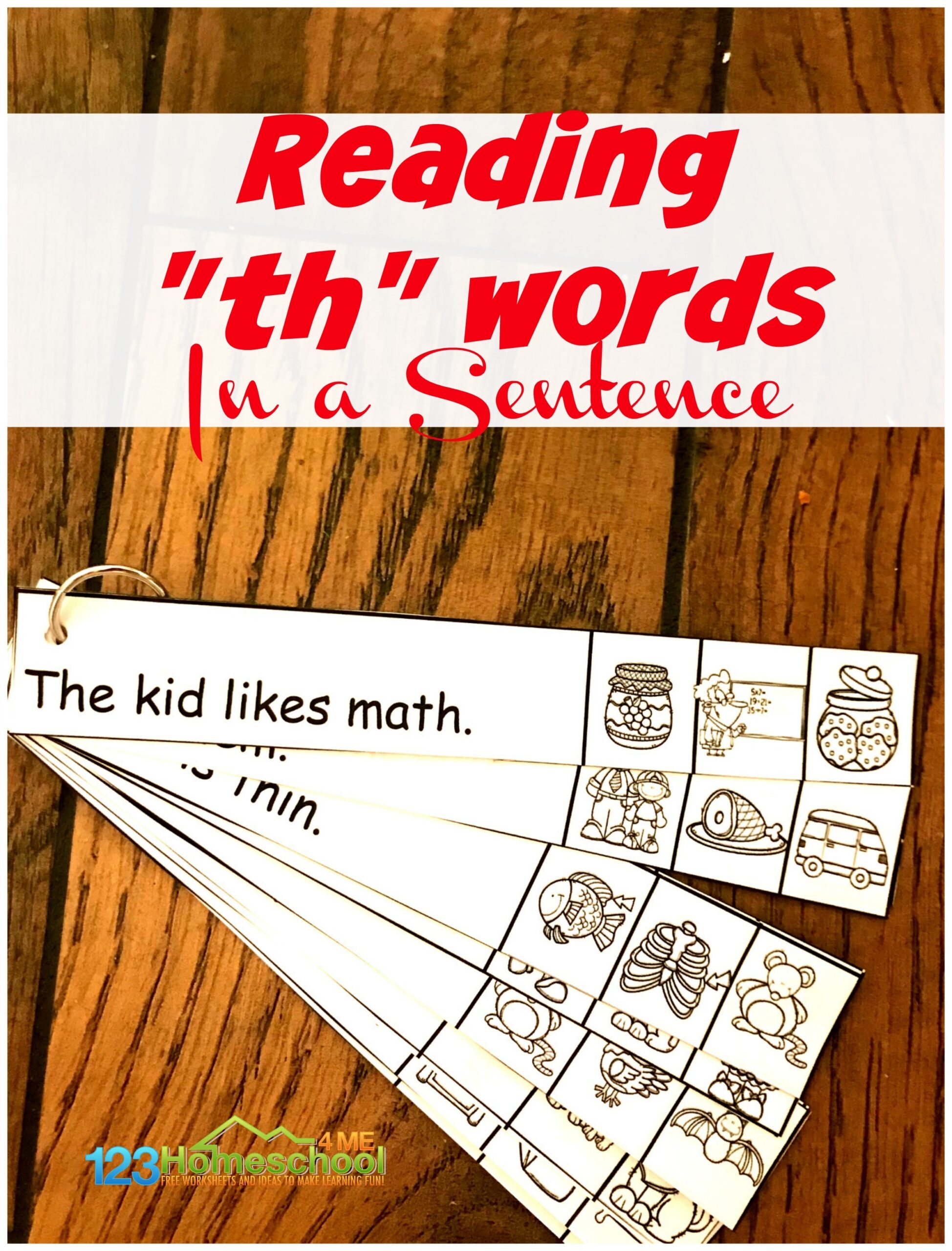 FREE TH Worksheets Reading Th Words In A Sentence
