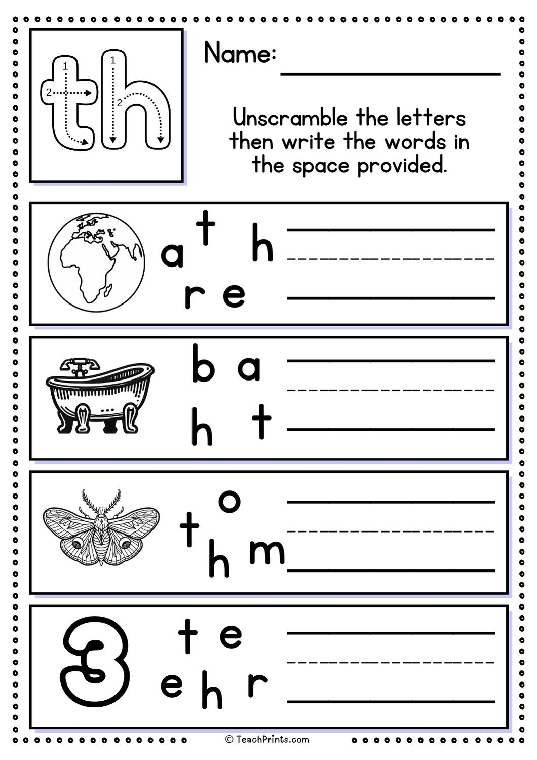 Free Printable Th Sound Worksheets Free Printable Th Sound Worksheets