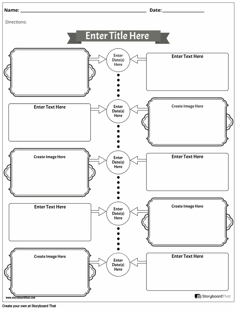Free Timeline Worksheets Timeline Maker