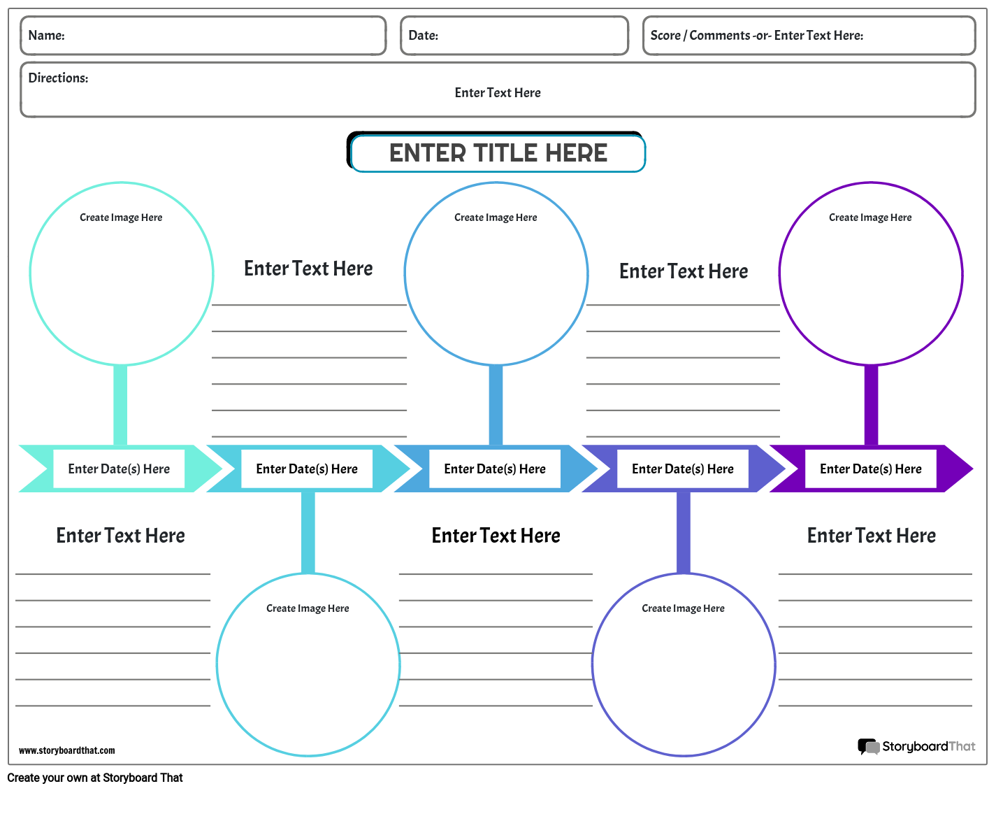 Free Timeline Worksheets Timeline Maker