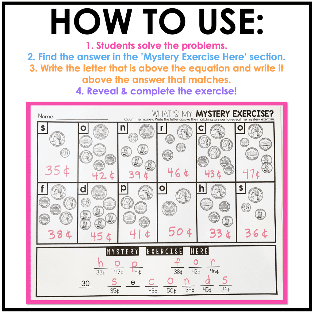 FREE Touch Money Chart You Can Use With Your Students Today  FREE Touch Money Chart You Can Use With Your Students Today